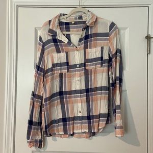 Roxy Orange and Purple Flannel